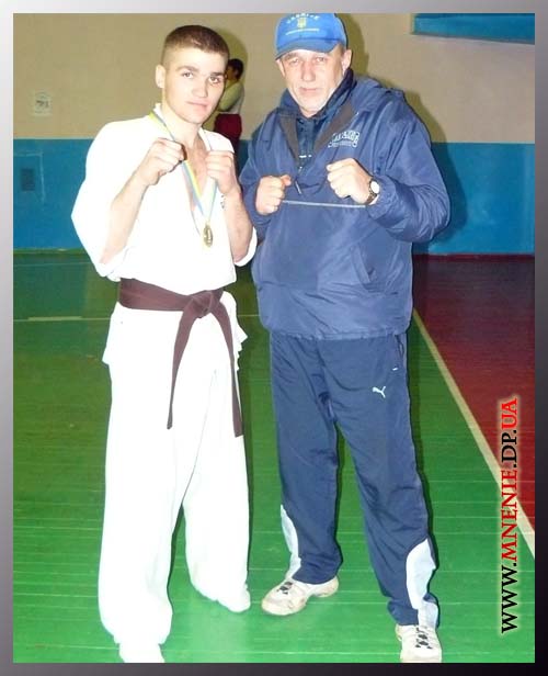Сергей Маленко со своим тренером Юрием Пинчуком.