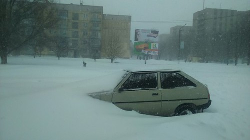 Жовті Води занесло снігом